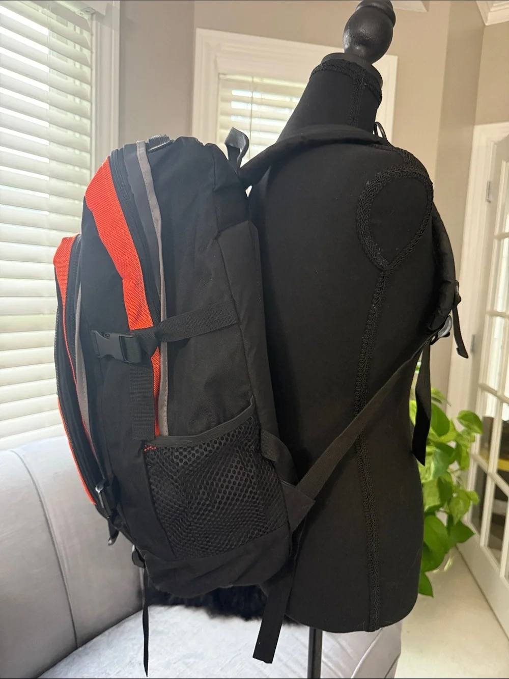 The North Face Orange & Black Backpack - Durable Everyday Pack